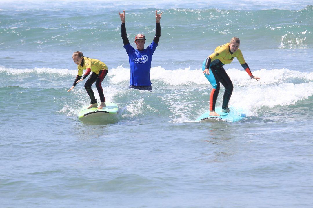 Banzai Surf School Tandem Students